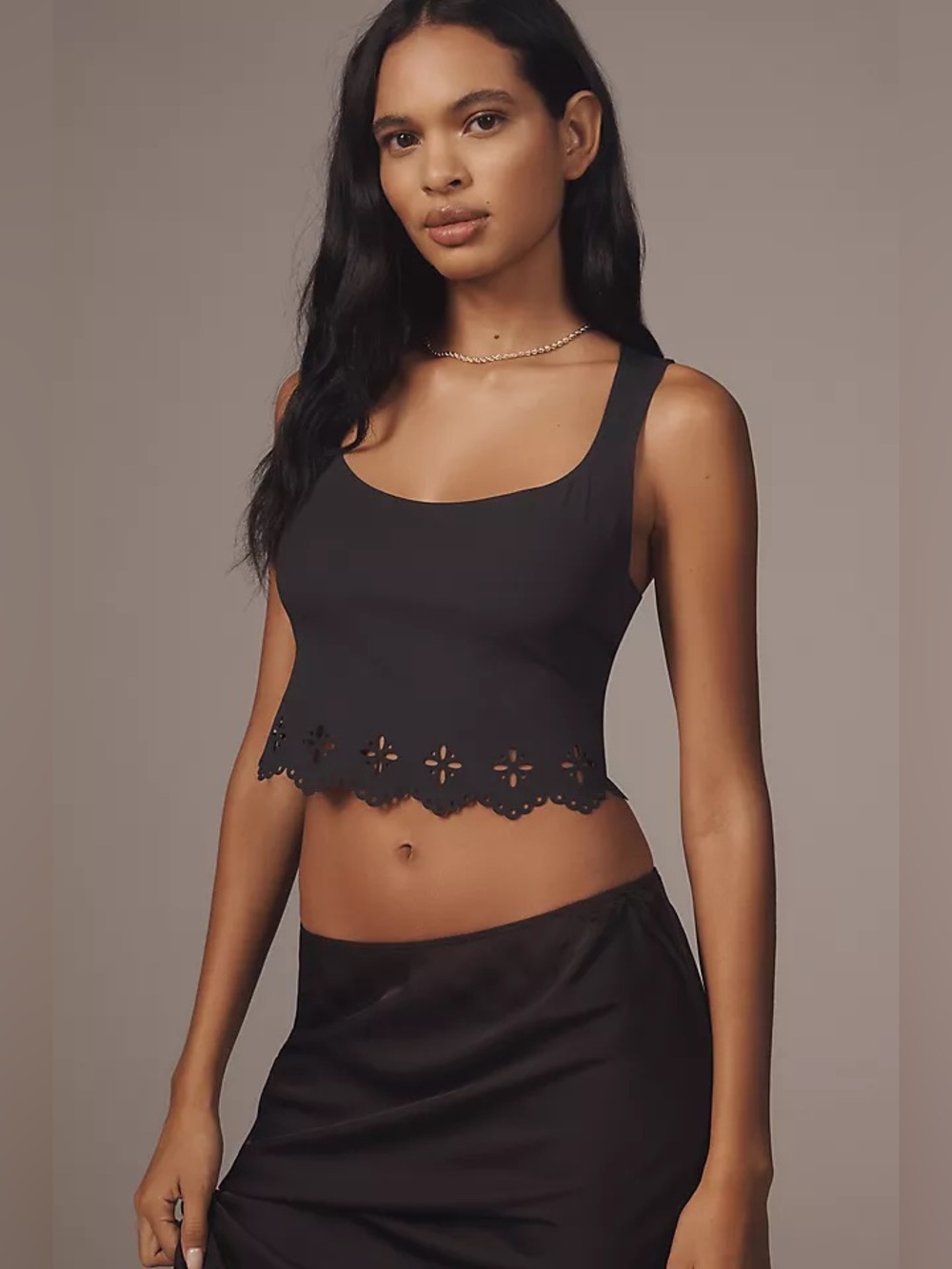 ✨ Anthropologie Seamless Laser-Cut Tank Top Sz M